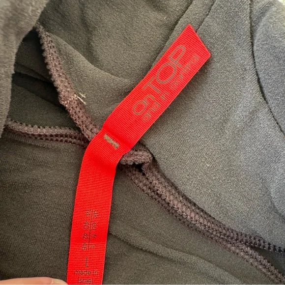 NWT SPANX On Top Classic Chic Long Sleeve Turtleneck Brown large